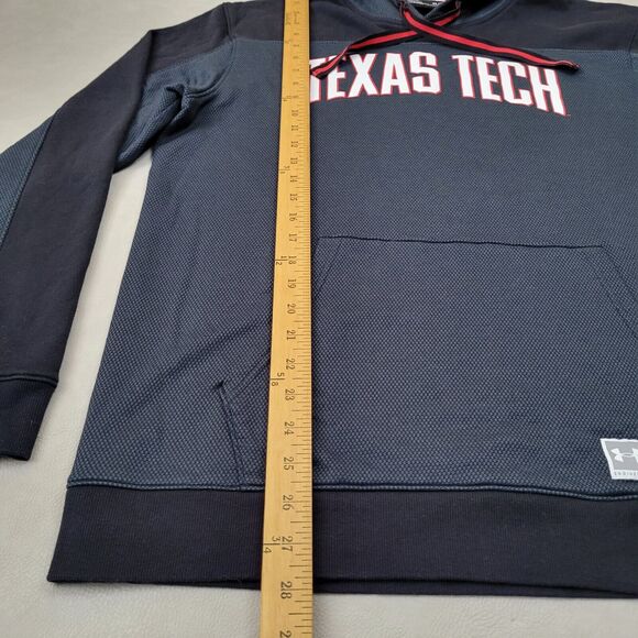 Men's XL Under Armour Black Texas Tech Red Raiders Game Day Pullover Hoodie - Picture 7 of 9